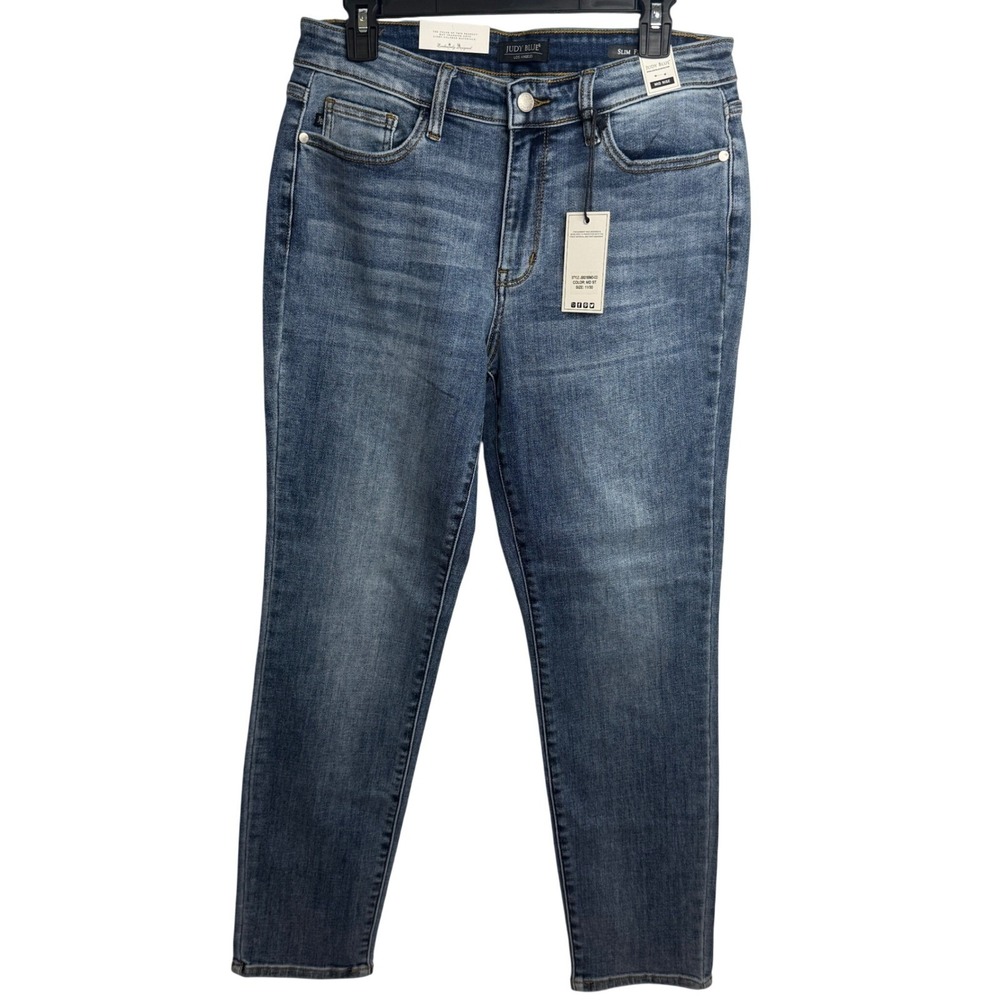 Judy Blue Slim Fit Jeans Womens 11/30 Medium Wash Stretch ComfortNEW